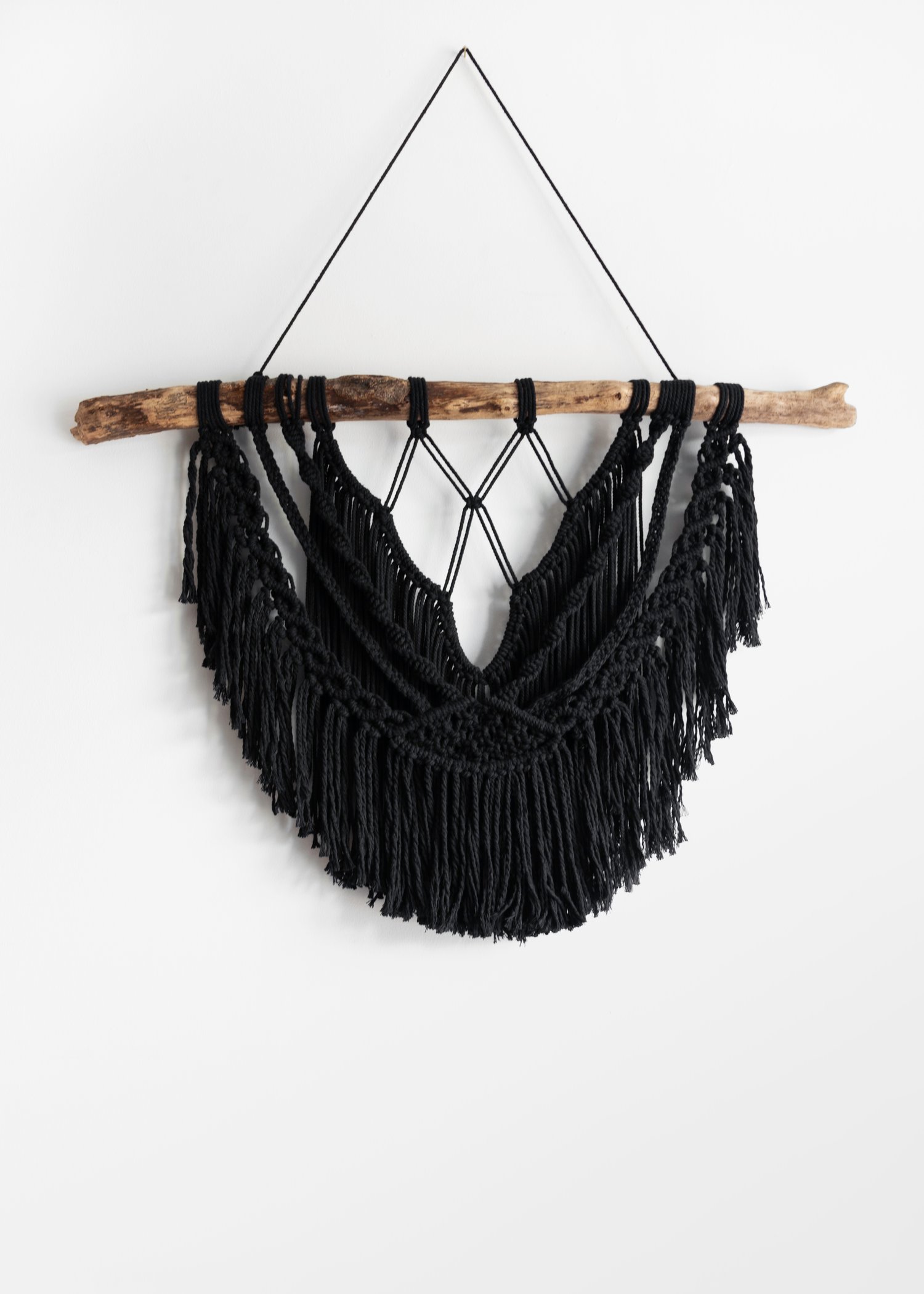 Image of Raven // Macrame Black Wall Hanging