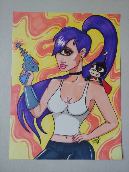 Image of Leela and Nibbler Print