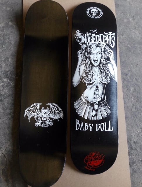 Image of The Independents limited edition  Babydoll Skate Deck by Aces & 8’s