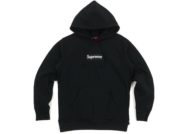 Image of Supreme Box Logo Hooded Sweatshirt "Black"
