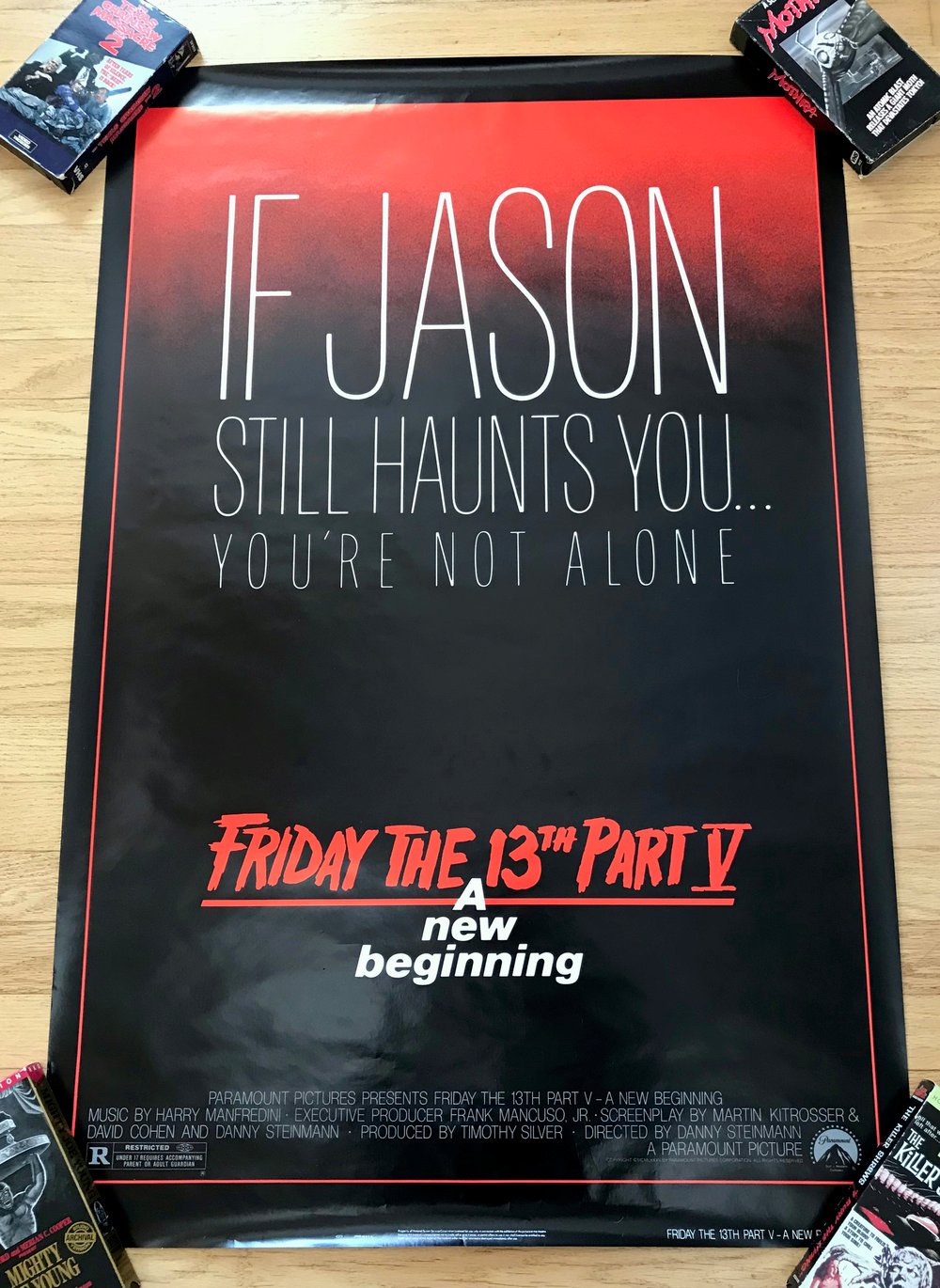 1985 FRIDAY THE 13TH PART V: A NEW BEGINNING Original U.S. One Sheet Movie Poster