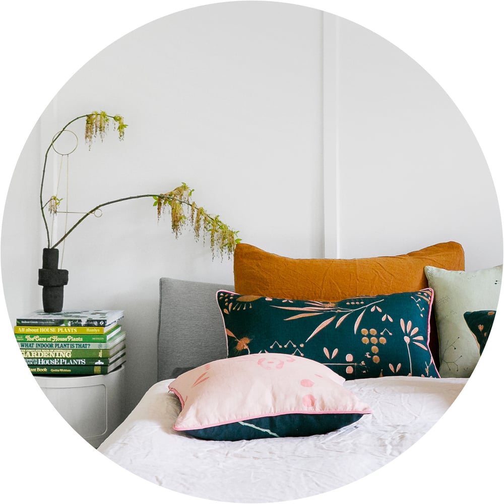 Image of Horizontal Hakea Moonrise Linen Cushion Cover