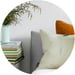 Image of Horizontal Hakea Moonrise Linen Cushion Cover