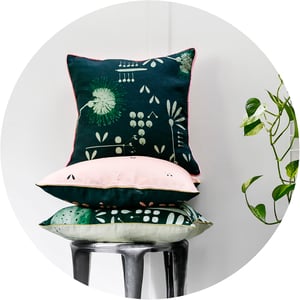 Image of Moonlight Hakea Linen Cushion Cover