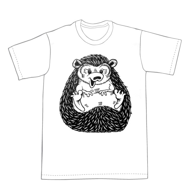 Hedgehog T-shirt (B1) **FREE SHIPPING**