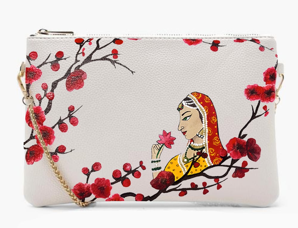 Image of HAND PAINTED - Maharani Blossom Bag.