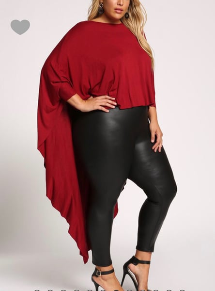 Image of Tammy top burgundy 