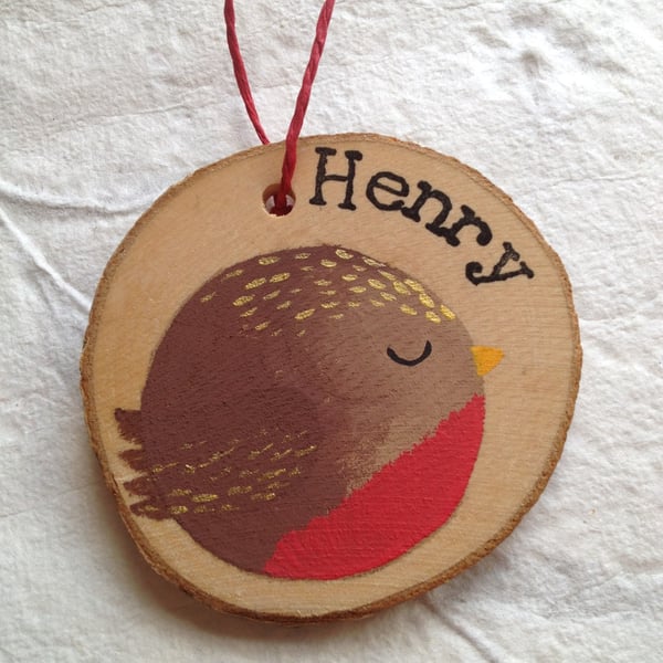 Image of Personalised Robin Decorations - Pre-Orders