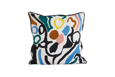 Image of 'Cove' Cushion Blue- Land Collection