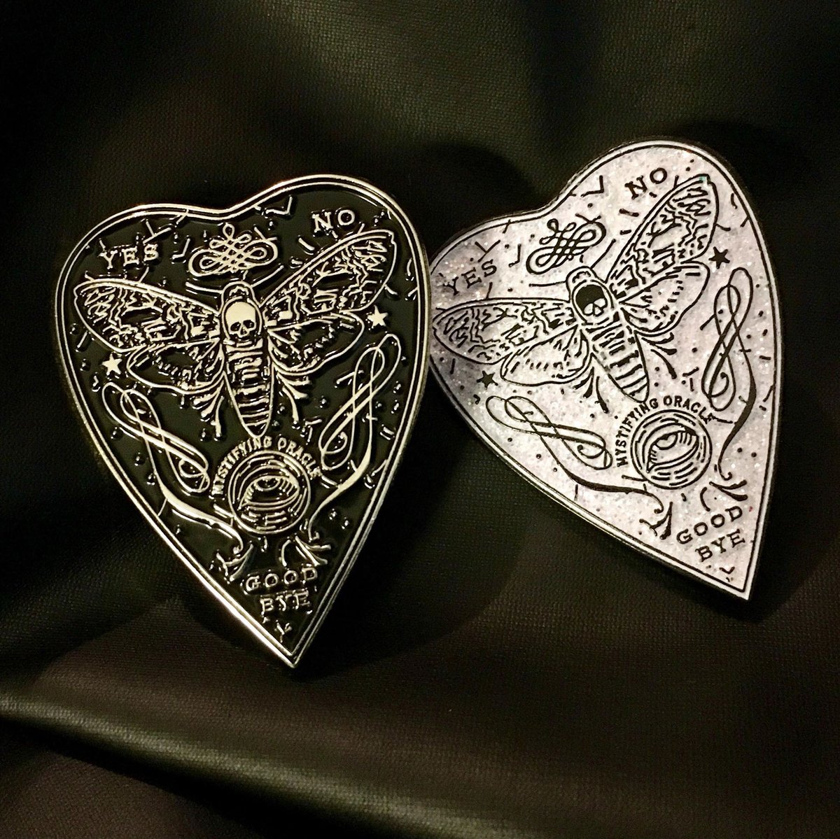 Mystifying Oracle Planchette Enamel Pin ~ BACK IN STOCK / Sara Deck