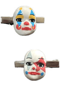 Clown Baby Hair Clips (custom orders)