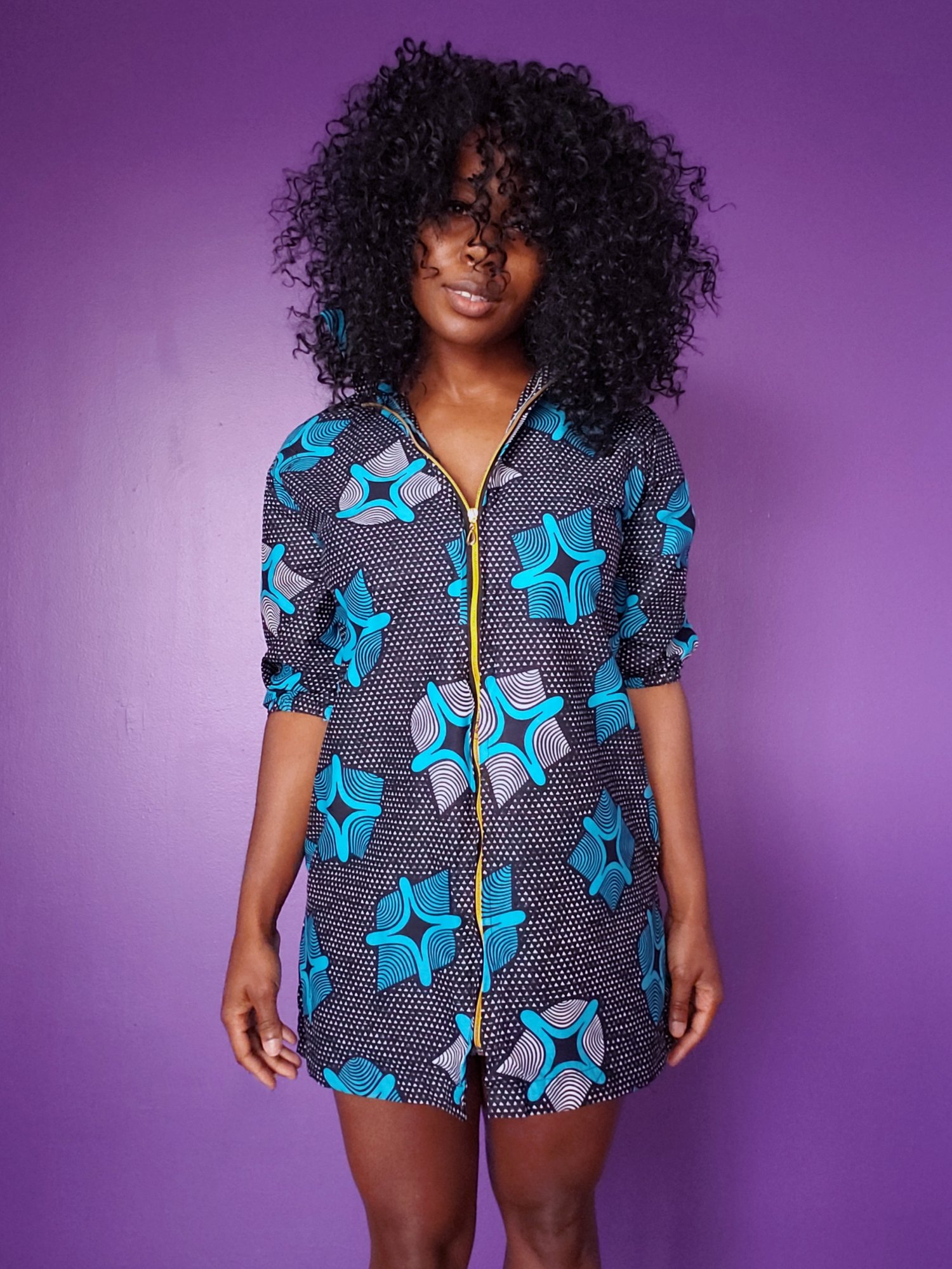 Image of Jojo Navy Shirt Dress Tunic