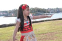 Isla Floral Headband - Red