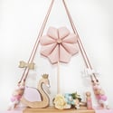 Isla Floral Headband - Peachy Blue