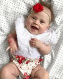 Isabelle Burnt Edge Chiffon Flower Headband 