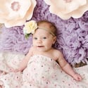 Isla Floral Headband - White