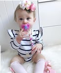 Isla Floral Headband - Blush