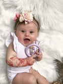Isla Floral Headband - Blush