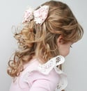Indie Lace and Ribbon Bow Clip