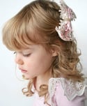 Indie Lace and Ribbon Bow Clip