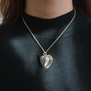 Image of Silver Locker Heart necklace
