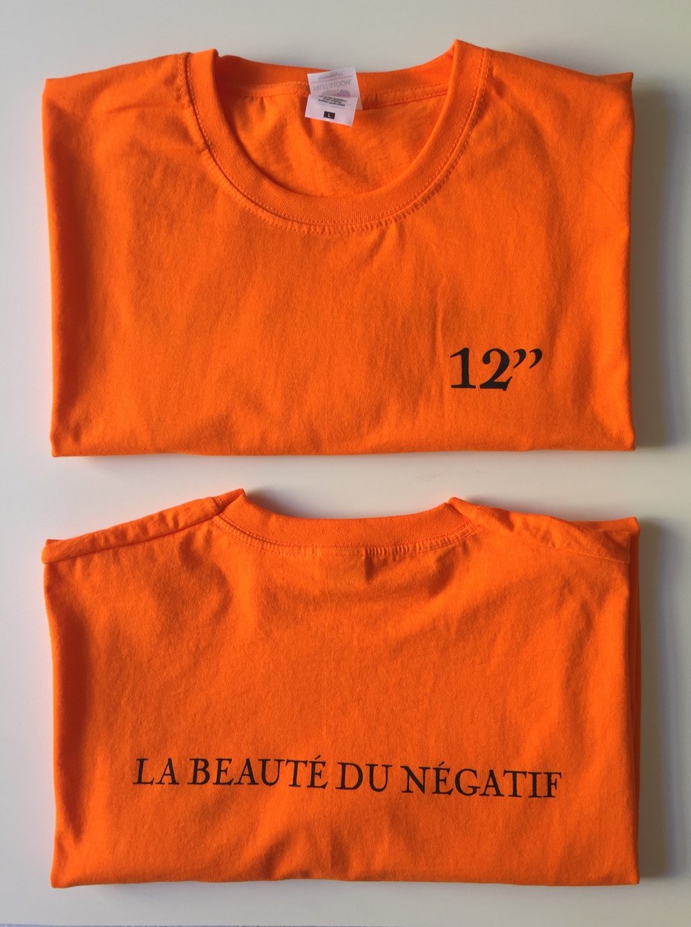 Image of The 12’’ orange tee-shirt (size L)