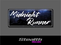 Midnight Runner Drift Slap sticker