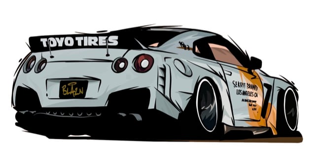 Image of Blazn GTR Sticker