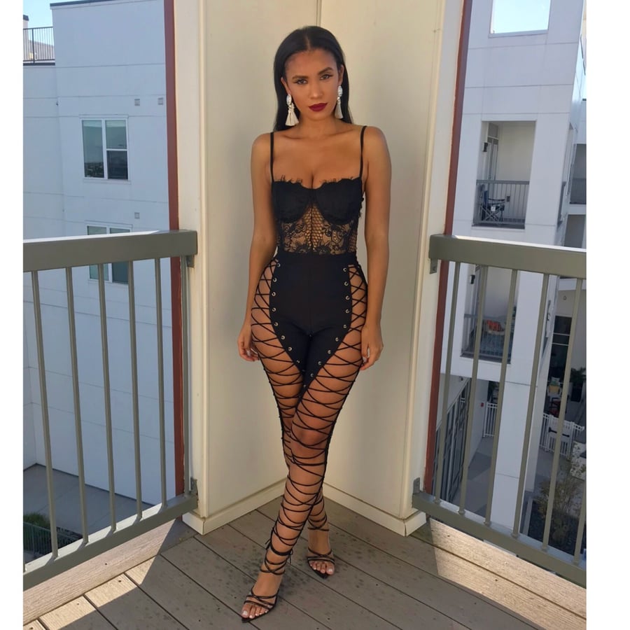 Image of Lace up body suit 