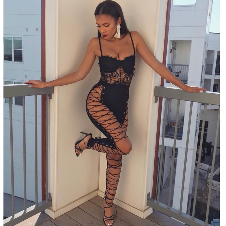 Image of Lace up body suit 