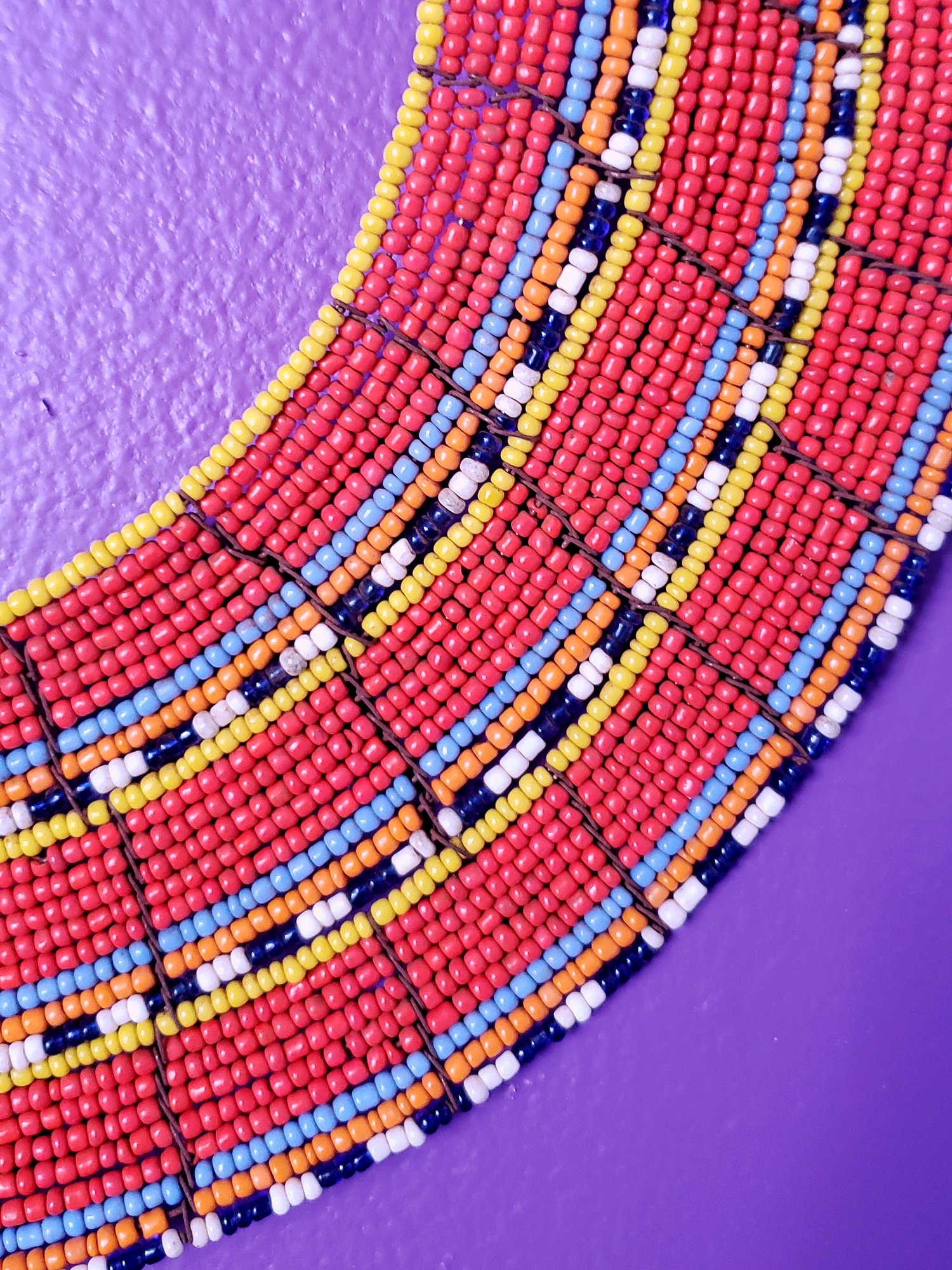Image of Afaafa 3-Row Beaded Collar Necklace
