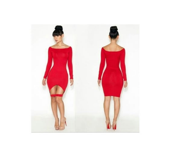 Image of Red Bandage Dress