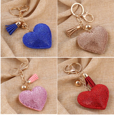 Image of Heart Tassel Key Chain