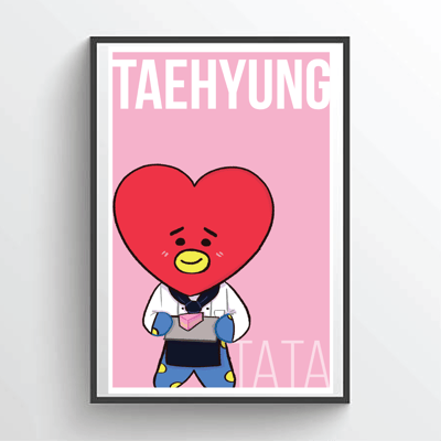 Image of BT21 Wall Art