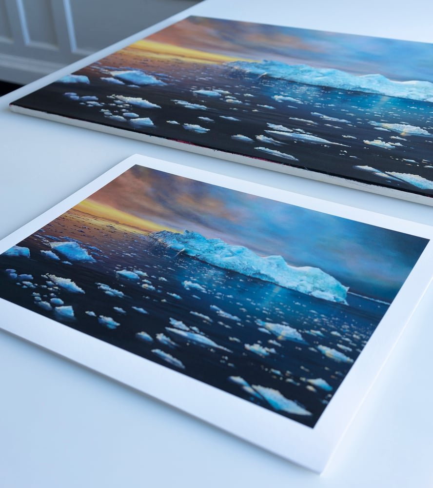 Image of Disko bay iceberg print