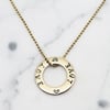 Small Circle Of Love 9ct Gold Necklace