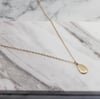 "Little" Drop 9K yellow gold Pendant Necklace