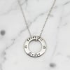 Personalised Small Circle of Love Necklace