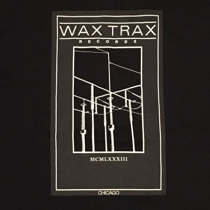 WAX TRAX! T Shirt/ Vintage 1980s Wire Logo