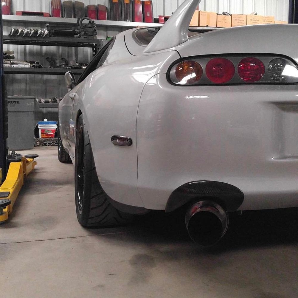 Image of MK4 Supra CF Exhaust Shield