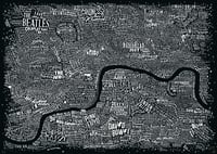 Image 2 of Music Map Of London (Black)