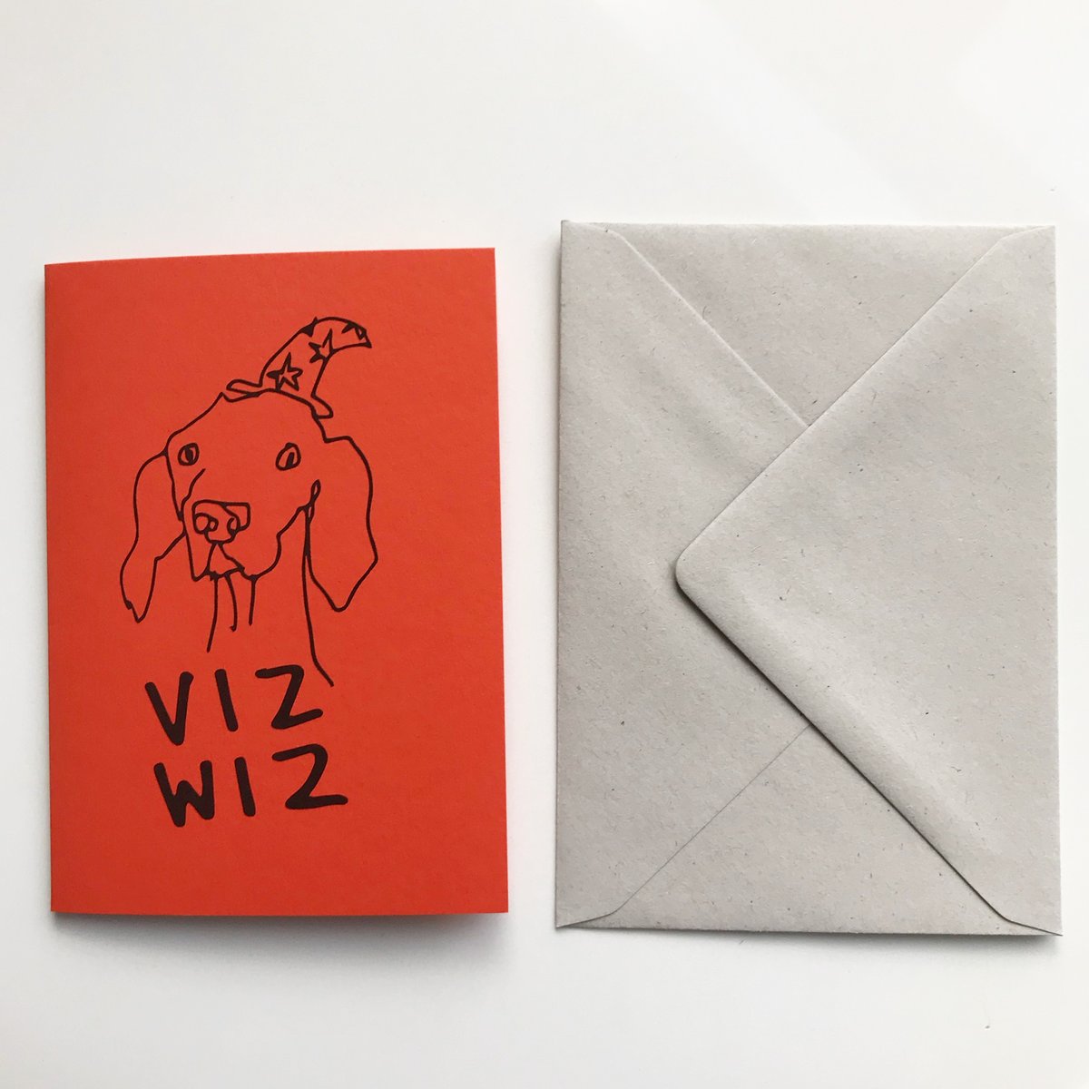 Image of Viz Wiz Vizsla Card in Orange