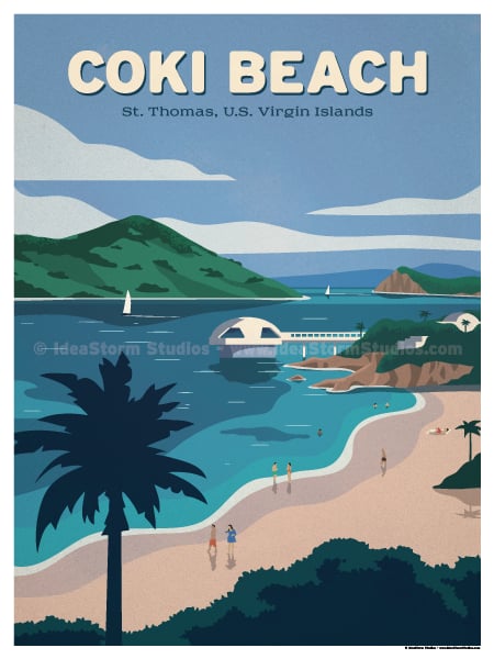 Image of Coki Beach Poster