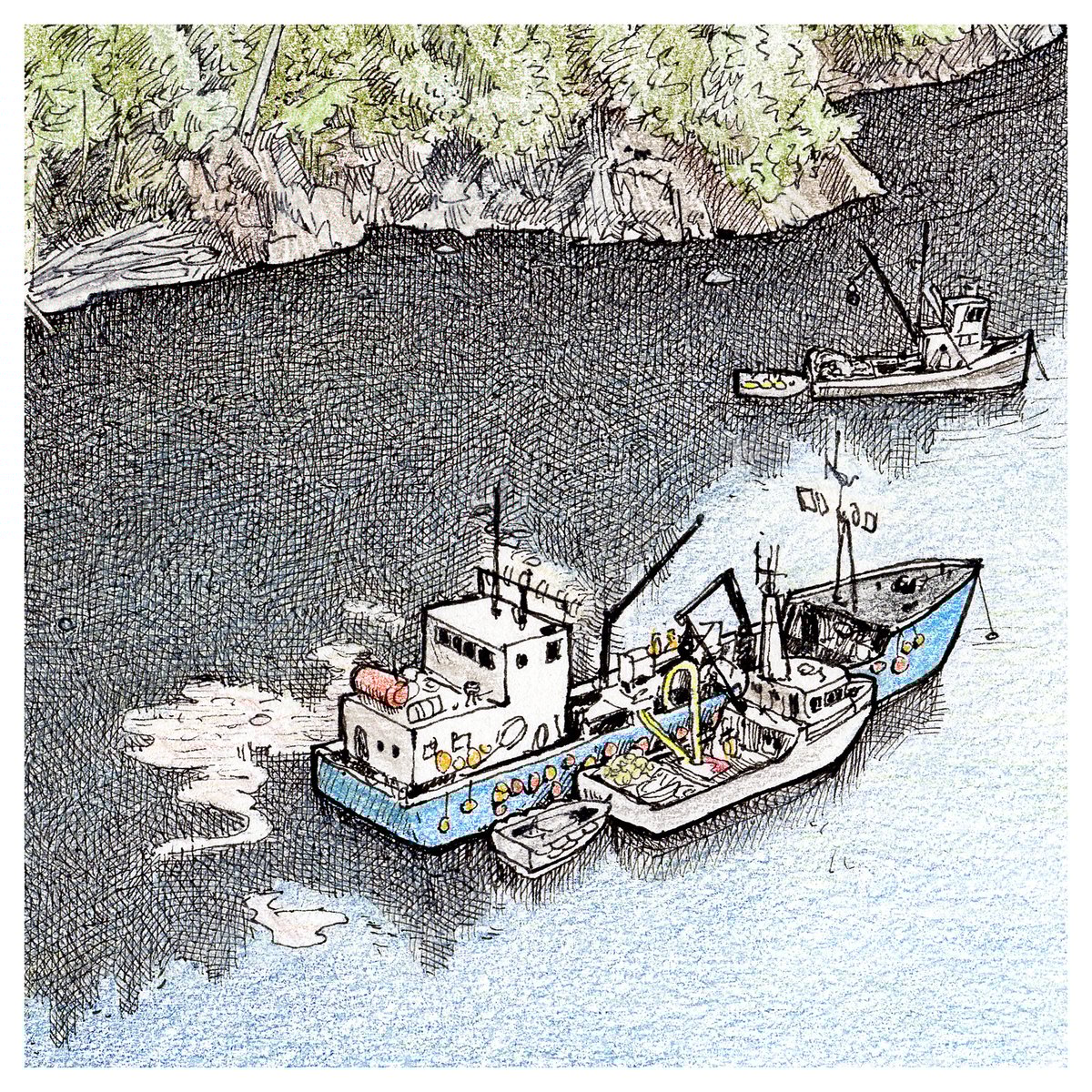 Tranquil Harbor 9" X 13"