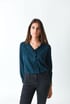 BLOUSE GINA VOLANTEE - VERT FONCE Image 3