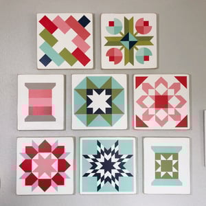 Image of MIX AND MATCH (Set of 4) - B&C Wood Barn Quilts