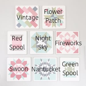 Image of MIX AND MATCH (Set of 4) - B&C Wood Barn Quilts