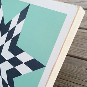 Image of SET of 6 - ORIGINAL - B&C Wood Barn Quilts