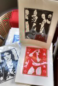 Image 2 of EMMA HARVEY - Bikini Kill hand-finished limited edition linoprint (25)
