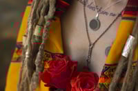 Image 3 of Black Aromatic Lariat Pendant Necklace